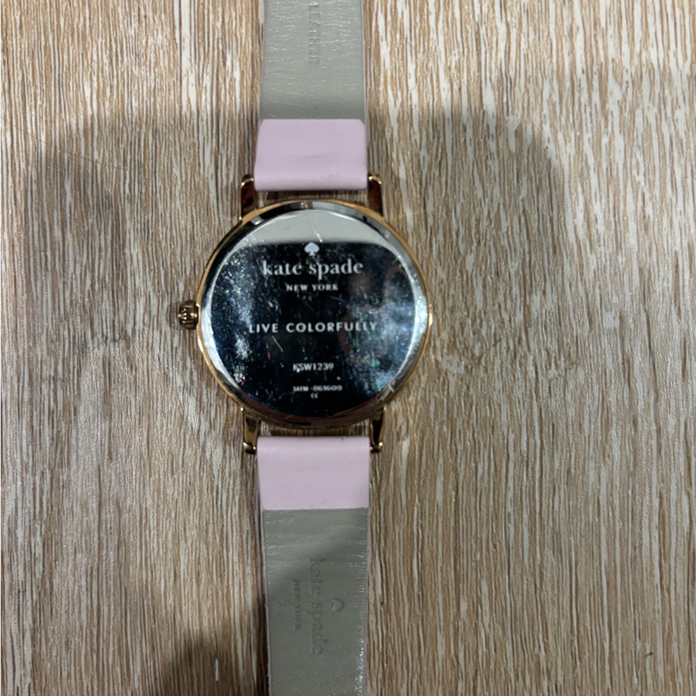 Kate Spade Women’s Metro Pink Leather Strap Watch - Picture 5 of 8